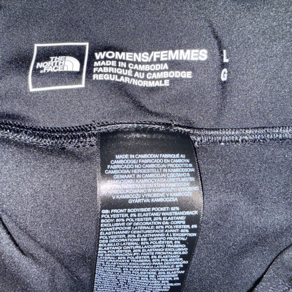 The North Face Winter Warm Leggings Black Large Reflective Running NWT - Picture 2 of 3